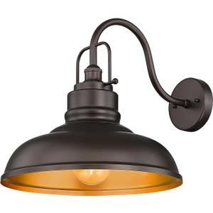 zeyu 18 Inch Barn Light, Farmhouse Outdoor Sconces Wall Lighting, Outdoor Barn Light for Garden Garage, Oil Rubbed Bronze Finish, 016-1BL ORB