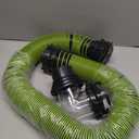 10FT RV Sewer Hose, EXTREME Heavy Duty 24 Mil TPE Material for Abrasion Resistance and Crush Protection, Camper Sewer Hose Kit with Pre-Attached Bayonet Fittings, 4-in-1 Adapter Elbow, Green