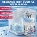 100 tabs Ice Machine Cleaner -Unscented Ice Maker Descaler Clean Tablets Compatible with Opal, Kitchenaid, GE Profile,Nickel Safe Scale Remover for Countertop, Nugget Ice Makers