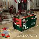 homyfort Christmas Ornament Storage Box, Large Compartment Ornament Organizer Boxes Containers with Dividers for 128 Xmas Holiday Christmas Tree Ornament Storage