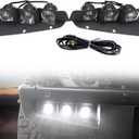 HAKA TOUGH LED Fog Lights for 2021 2022 2023 2024 2025 Ford Bronco 2/4-Door, Front Lower Bumper Fog Light Kit with Bracket, White Daytime Running Light Assemble Accessories, 2PCS