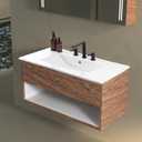 JONATHAN Y SNK1003A Ancillary 3-Hole 36 in. W x 18.25 in. D Classic Contemporary Rectangular Ceramic Single Sink Basin Vanity Top, White
