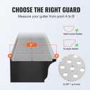 VEVOR Gutter Guard, 6 inch Width, Aluminum Leaf Filter DIY Gutter Cover, 26 PCS 104 ft Total Length, 0.157'' Hole Diameter & 0.02'' Thick Fits Any Roof or Gutter Type