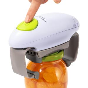 Electric Jar Opener, One Touch Automatic Jar Opener with High Power Torque, Hand Free Bottle Jar Lid Openers for Women, Seniors, Arthritis Hands, Weak Hands and Chef, Best Kitchen Gadget for Home Use