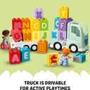 LEGO DUPLO Town Alphabet Truck Toy - Toddler Learning & Educational Toys for Preschool, Ages 2+ - Alphabet Blocks for Boys & Girls - Baby Gift Ideas for Birthdays - 10421