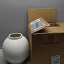 White Ceramic Vase - Large 12.5 Inch Round Floor Vase for Centerpieces, Farmhouse Flower Vases, Rustic Minimalist Home Decor (Sandstone White) (10.8 inch)