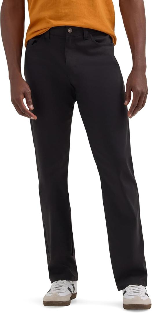Wrangler Authentics Men's Performance 5 Pocket Outdoor Pant (Black, 38X30)