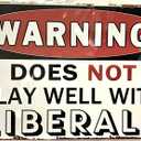 Vintage Funny Sarcastic Metal Tin Sign Man Cave Signs Bar Warning Wall Decor Garage Gifts For Men 12 x 8 Inches