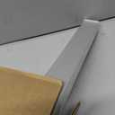 ZSTARR PVC Light Blockers Blackout Light Blockers Side Tracks for Window Shades and Blinds Side Tracks for Blackout Shades Easy to Instal Light Blocking Strips for Bedroom (White, 58",2Pcs)