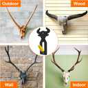 5 x European Mount Skull Hanger, Skull Wall Mount Hanger for Hanging Deer Head, Pronghorn and Other Smaller Skulls, Suitable for Indoor or Outdoor Use 3 Pack