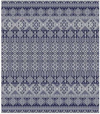 Gertmenian Indoor Outdoor Bohemian Area Rug - 8x10 Large, Fade Resistant, Ideal for High Traffic in Living Room, Bedroom, Patio - Moroccan, Blue, 27103