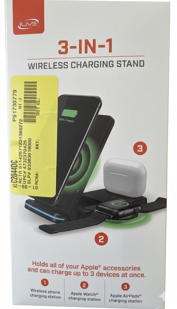 iLive 3in 1 Wireless Charging Stand