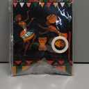 Happy Kwanzaa Party Hanging Decorations - Swirl Decor Kit with Pom Poms & Banner