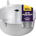 Wilton Aluminum Angel Food Tube Cake Pan - Natural Anodized Aluminum Baking Pan - Made Without PFAS - Will Not Rust - Offers Even Heating - 10 x 4 Inches