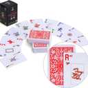 Yellow Mountain Imports American Mahjong Playing Cards - 178 Card Set (Red)