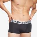 Calvin Klein mens The Pride Edit Steel Micro Low Rise Trunks (Black, M)