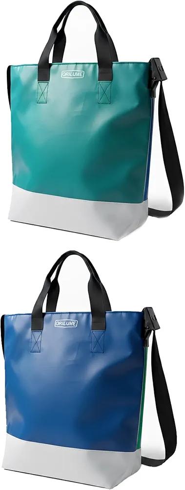 ORILUME Reusable Lunch Bag Insulated Grocery Bag, Heavy Duty Waterproof Cooler Bag with Zipper for Frozen Foods, Durable Cold Storage Bag for Easy Transport，1 Pack