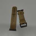 Nylon Watch Band for Apple Watch Ultra 3/2/1 Band 49mm 46mm 45mm 44mm 42mm(Series 1 2 3), Adjustable Breathable iWatch Straps for Apple Watch Ultra Bands for Men 11/10/9/8/7/6/SE/5/4/3/2/1 (Khaki (Black buckle))