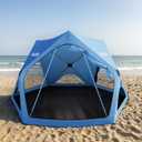 Acacia Beach Tent Sun Shelter | 4-Person Portable Camping Tent with UPF 50+ Protection | Easy Setup Pop up Sun Shade | 10×10ft Privacy Sunshade for Camping & Backyard