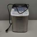 Frigidaire Compact Countertop Ice Maker, Makes 26 Lbs. of Bullet Shaped Ice Cubes Per Day, Silver Stainless