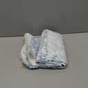 Preboun 3 Pack Hand Towels for Beach and Bathroom - Seashell Coral Starfish Nautical Bath Towels - Sea Creature Dish Towels for Kitchen, Hotel, Home (Blue, White)