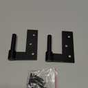 SteelTek Jamb Pintel 1" Offset (Sold as Pair), 304 Stainless Steel, Powder Coated Black
