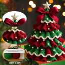 DIY Crochet Christmas Tree Kit for Beginners, Handmade Crochet Christmas Tree Kits - Easy Crochet Kit with Simple Instruction Manual, for Christmas