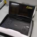 15.7" Portable DVD Player with 14.1" Large HD Screen, 6 Hrs Rechargeable Battery, FM Out, Sync TV, USB, SD Card and Multiple Disc Formats, Dual Speaker, Black