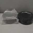 100 Pieces Black Plastic Plates - 10.25inch Dinner Disposable Plates - Premium Heavy Duty Hard Disposable Dinner Plates - Party Supplies for Birthdays, Celebrations, Wedding