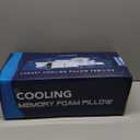 Cooling Bed Pillows Queen Size Set of 2, Shredded Memory Foam Pillows for Sleeping, Adjustable Firm Pillow for Side Back Stomach Sleepers, Gel Cool Pillow for Hot Sleepers Neck Support (Original White (Cooling))