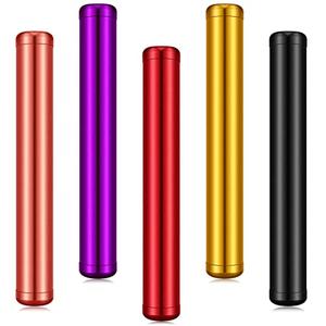 Amylove 5 Pieces Cute Small Metal Aluminum Waterproof Metal Case for Purse Pocket Travel, 4.5 Inches (Purple, Gold, Pink, Red, Black)