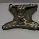 PHOEPET No Pull Tactical Dog Harness,Service Dog Vest with Molle & Loop Panels,Easy Control with Handle for Small Dogs(Army Green,S)