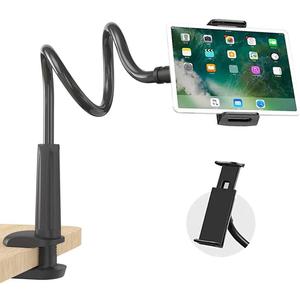 Gooseneck Tablet Holder,Tablet Stand for Bed Gooseneck Mount Flexible Arm 360 Clip,Flexible Arm Clip Tablet Mount Compatible with iPad mini Pro Air, Switch, Samsung Galaxy Tabs,More 4.7-10.1"