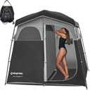 KingCamp Shower Tent, Portable Privacy Tent Outdoor Camping 1/2 Room Toilet Tents with Shower Bag & Dressing Room for Beach, Camping & Hiking