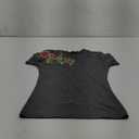 Mexican Shirts for Women Floral Embroidered Tops Short Sleeve Blouses Women's Traditional Fiesta Tees Tunic Peasant, S