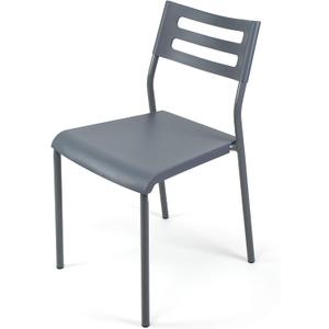 Humble Crew Desk Chair no Wheels, Grey, 16"W x 19"D x 30"H, 200 lbs Max - Lightweight Plastic Chair for Small Spaces - Premium Stackable Minimalist Chair for Office, Dorm, Bedroom, Dining, and More