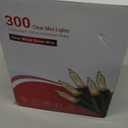 BrizLabs Clear Christmas Lights Outdoor 300 Count 69.6ft Incandescent Christmas Lights Connectable Warm White Light String UL Certified Xmas Mini Light Green Wire for Indoor Tree Holiday Party Decor