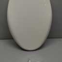 Bemis Aurora Slow Close Toilet Seat, Easy Clean Hinges and Adjustable Perfect Fit Plastic Seat, Made in USA, Elongated, Biscuit