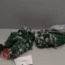 Solar Christmas Tree Light - Christmas Waterproof Small Pathway Lights, Outdoor Lights Christmas Decorations Cedar Xmas Tree with 20 LED Lights in 4 Colors for Garden/Yard/Patio, 4 Packs (White)