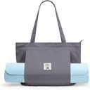 WLLWOO WLLWOO Yoga Bags for Women with Yoga Mats Bags Carrier Carryall Canvas Tote for Pilates Shoulder for Travel Office Beach Workout