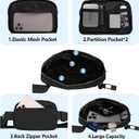 Waist Belt Bag Fashion Fanny Women and Men Gift Waist Pack With Adjustable Strap For Travel Running Hiking Walking Black