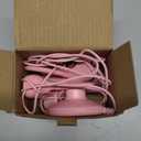 AORAEM UV LED Nail Lamp, Quick Drying UV Light for Gel Nails Foot Control LED Nail Cure Lamp, Flash Cure Light with Gooseneck and Clamp for Gel Nails, Pink (Small)