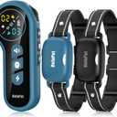 Delupet Dog Shock Collar 2 Dogs- 4500FT Dual-Direct Dog Training Collars with Remote for Small Medium Large Dog, IPX8 Waterproof Rechargeable E-Collar with Beep(1-8), Vibration(1-3), Shock(0-99), Blue