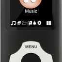 MP3 Player is a Portable Music Player with a 32GB Micro sd Card,1.8-inch Screen,with FM Radio,Record,E-Book,Picture,Video,Suitable for Work and Sports,Suitable for Kids.