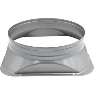 10 Inch Duct Connector Flange,Metal Square Pipe Connector to Round Interface Air Duct Metal Straight Pipe Flange for Ventilation,Cooling, Heating and Air Conditioning Systems