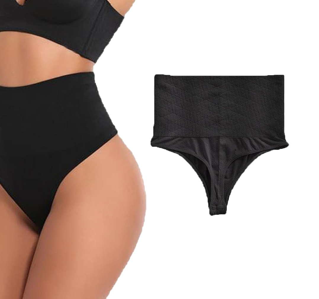 Peachy Shapewear, Tummy Control Thong-Peachy Shapewear,Women's Seamless Shapewear Underwear Belt High Waist Shapewe, S