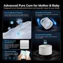 AEOCKY Mist-Free Evaporative Humidifier, No White Dust for Baby, 4.5L Humidifiers with Auto, Dry Filter, Self-Clean, Power & Sleep Mode, Timer for Bedroom, Home, Nursery