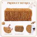 Suzile 1 Pcs Halloween Decorative Straw Bale, 9.5 x 11.8 x 23.6 Inches