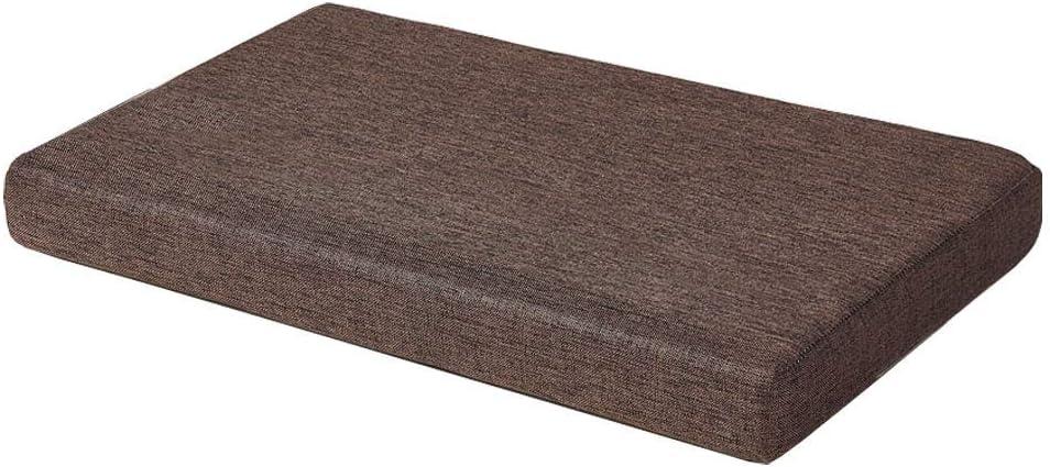 SAMTY Bench Seat Memory Foam Chair Pads Non-Slip Rubber Back Indoor Swing/Settee Cushion 36 x 18 inch (Brown)