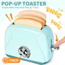 Shemira Play Kitchen Accessories, Play Kitchen Appliances Toy Set with Coffee Maker, Blender, Mixer, Toaster, Kids Kitchen Playset, Toys for 3 4 5 6 7 8 Year Old Girls, Birthday Gifts for Girls